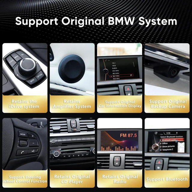 Alt view image 5 of 5 - 1920x720 HD Android Auto Touchscreen for BMW 1/2/3/4 Series BMW F20 F21 F22 NBT Wired and Wireless Apple CarPlay Retrofit Auto Mirror Link Stereo Radio Accessories (2012-2018)