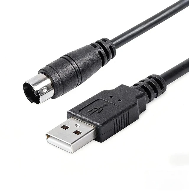 Main image of Bainoontech Compatible with Metrohm Titrando USB to MD8 Cable, USB A to Mini-Din 8 Pin Male Communication Cord for Potentiometric Titrator Connect to PC - 1.8M / 6FT
