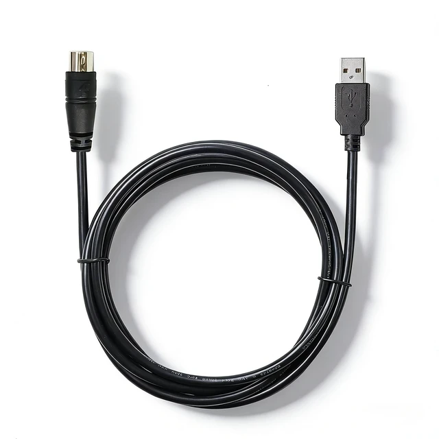 Alt view image 2 of 5 - Bainoontech Compatible with Metrohm Titrando USB to MD8 Cable, USB A to Mini-Din 8 Pin Male Communication Cord for Potentiometric Titrator Connect to PC - 1.8M / 6FT