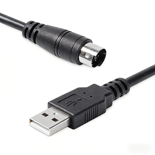 Alt view image 3 of 5 - Bainoontech Compatible with Metrohm Titrando USB to MD8 Cable, USB A to Mini-Din 8 Pin Male Communication Cord for Potentiometric Titrator Connect to PC - 1.8M / 6FT