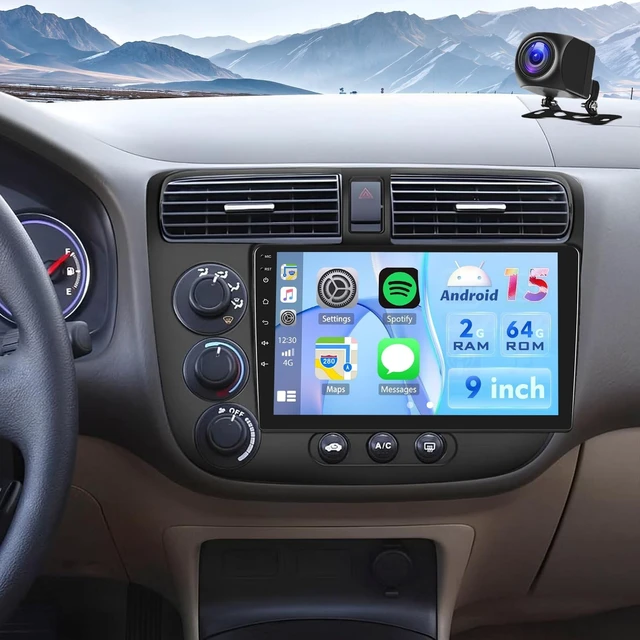 Main image of 4Core+64G Android Car Radio for Honda Civic 2001 2002 2003 2004 2005