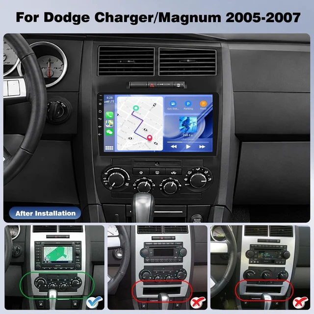 Alt view image 2 of 5 - Upgrcaru 4+64G Car Radio for Dodge Charger/Magnum 2005-2007