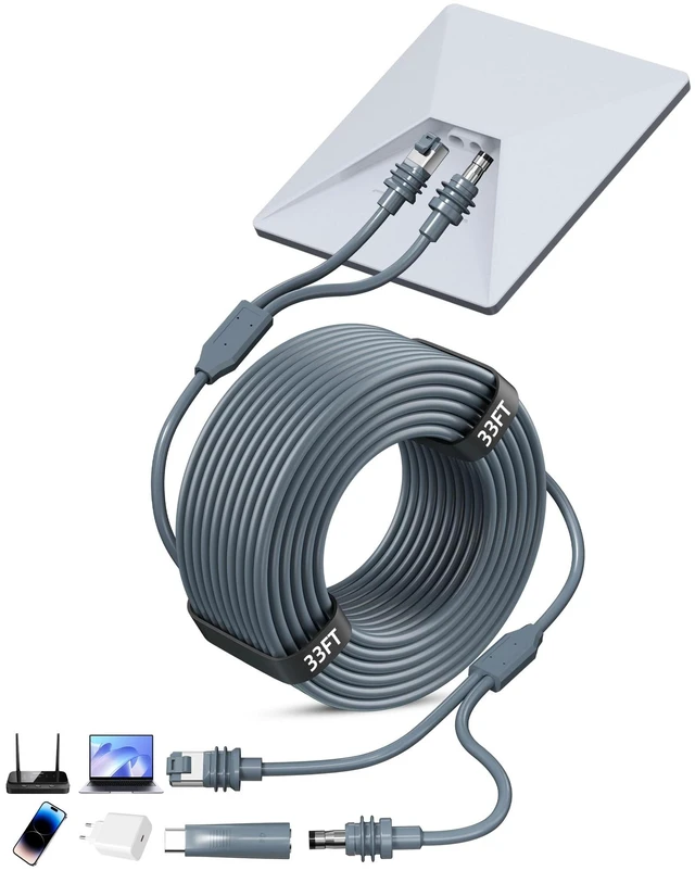 Main image of 2 in 1 for Starlink Mini Ethernet Cable,33 FT Star Link Mini Power Cord