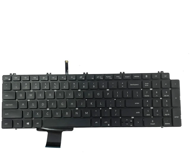 Main image of JADTRXU Replacement Keyboard for Dell Precision 7750 7550 7760 7560 Series Laptop with Backlit US Layout 0713DM 713DM PK132V72B00