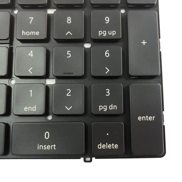 Alt view image 5 of 5 - JADTRXU Replacement Keyboard for Dell Precision 7750 7550 7760 7560 Series Laptop with Backlit US Layout 0713DM 713DM PK132V72B00