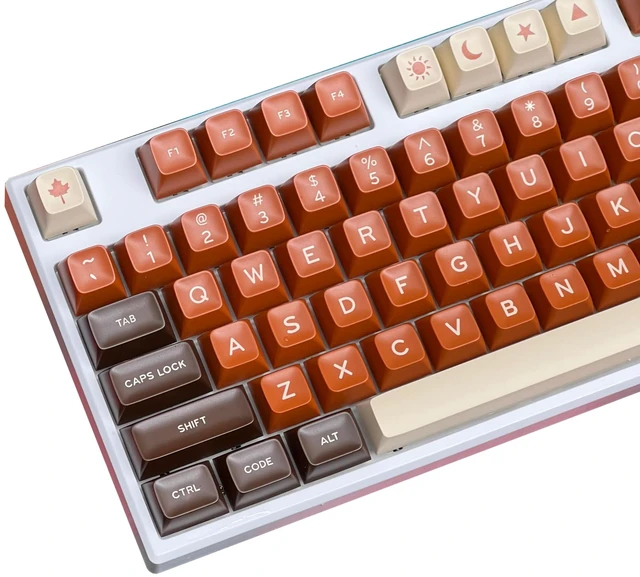 Main image of Guffercty kred SA Profile PBT Keycaps Set for Gaming Keyboard(SA Coffee
