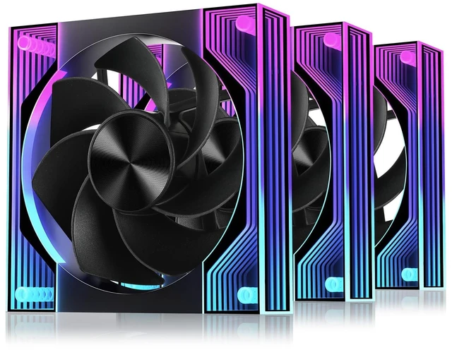 Main image of ELETCOOL 120mm ARGB Case Fan, 5V 3-Pin PC Fan Sync Ultra Quiet Cooling Fan
