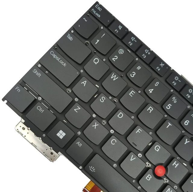 Alt view image 4 of 5 - PAEBAI+ Replacement Laptop Keyboard Backlight for Lenovo Thinkpad T14S GEN5, T14S GEN6 US Layout Keyboard with AI Key