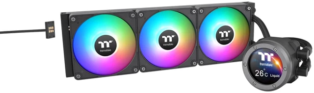 Main image of Thermaltake TH360 V2 Ultra EX ARGB AIO CPU Cooler/Water Block 2.1" LCD/Fan 120 * 3/Magnetic Quick Connection/MB ARGB Sync Control/LCD Software Control/CL-W415-PL12SW-A