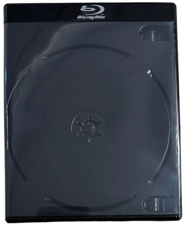 Main image of Preminum MediaPack4All (NO 4K UHD Logo) Black 12.5mm Double Blu-Ray Case for CD/DVD Storage, Double Capacity (10)