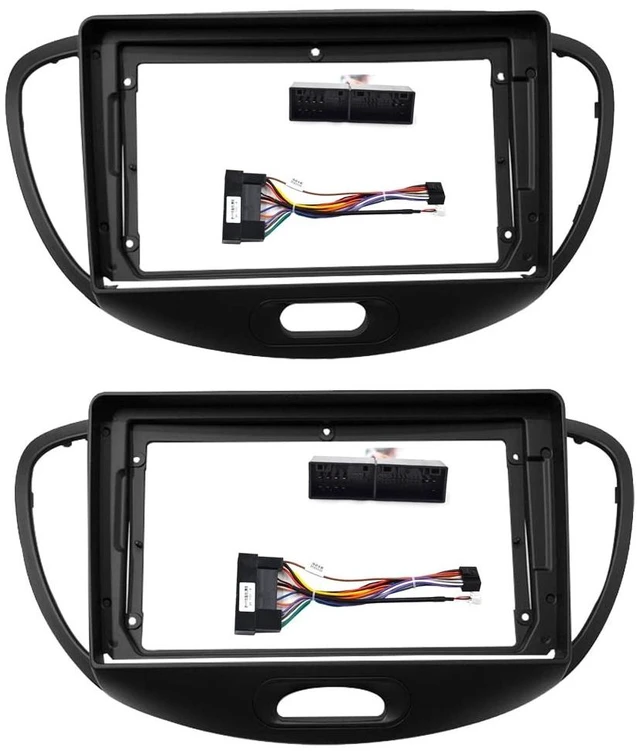 Main image of 9'' Car Radio Stereo Dash Frame Fascia Bezel Panel Compatible for Hyundai I10 2008 09 10 11 Install Mount Kit