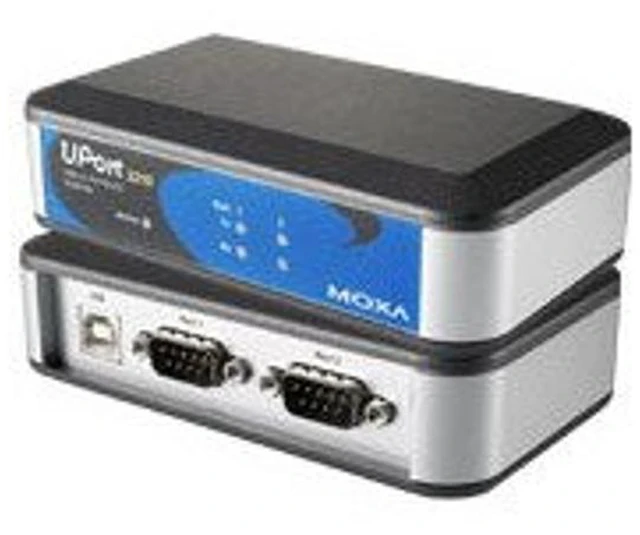 Main image of Moxa UPort 2210 2 Port USB to Serial Converter, RS-232