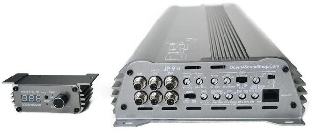 Alt view image 2 of 4 - DOWN4SOUND JP95T Gray ^^ 1500W RMS - 5 Channel Amplifier