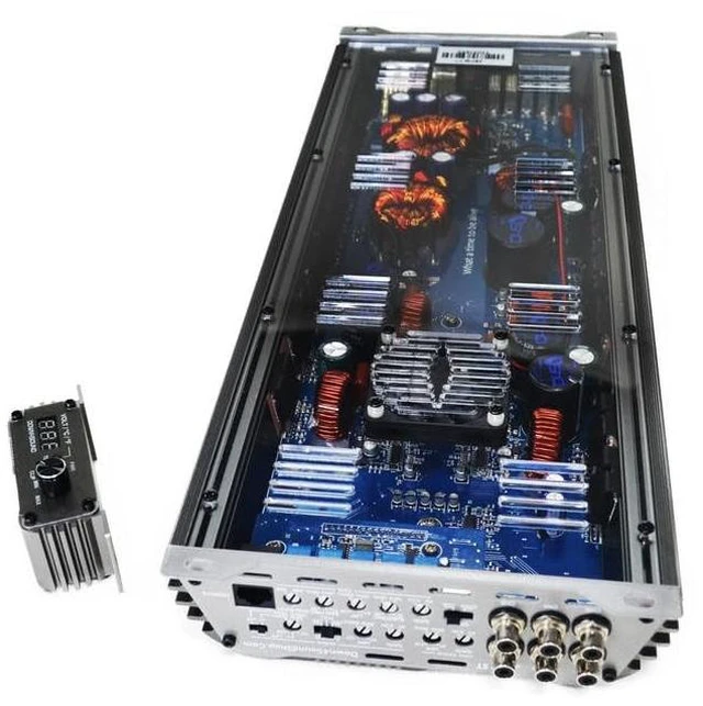Alt view image 3 of 4 - DOWN4SOUND JP95T Gray ^^ 1500W RMS - 5 Channel Amplifier
