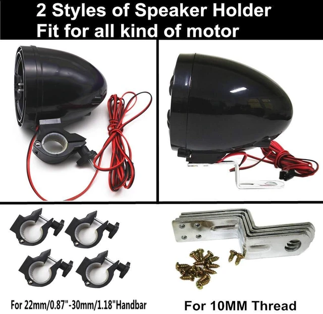 Alt view image 4 of 5 - XYC 12V Motorcycle Waterproof FM USB 4 Channel 3 Inch UTV ATV Bluetooth Amplifier Sound System Audio Stereo Hand-Free Speakers Audio