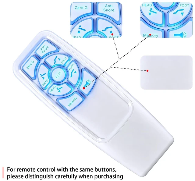 Alt view image 4 of 5 - SJUIF HJH85B Remote Control for Richmat, for Onebed/Mlily Adjustable Bed