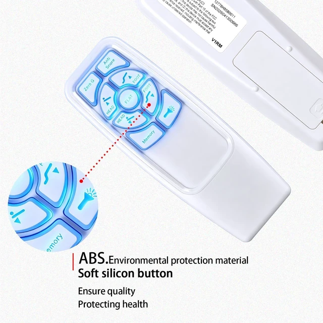 Alt view image 3 of 5 - SJUIF HJH85B Remote Control for Richmat, for Onebed/Mlily Adjustable Bed