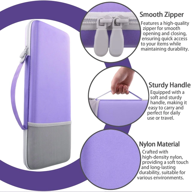 Alt view image 5 of 5 - co2CREA for Logitech Alto Keys K98M Keyboard Carry Case, Purple