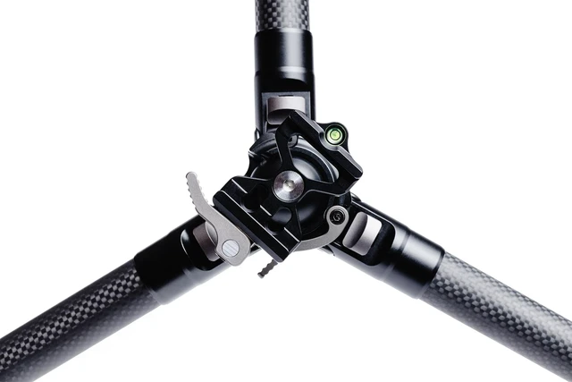 Alt view image 4 of 5 - Aziak Ridgeline Ultralight Hunting Tripod with Integrated Arca Lever-Lock Ball Head, 20 oz, 36" Max Height, 14 lb Load Capacity, Compact Backcountry Shooting & Optics Tripod