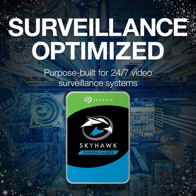 Alt view image 4 of 5 - Seagate Skyhawk 4TB Video Internal Hard Drive HDD 3.5 Inch SATA 6Gb/s 64MB Cache for DVR NVR Security Camera System with Drive Health Management and in-House Rescue Services (ST4000VXZ16/016)