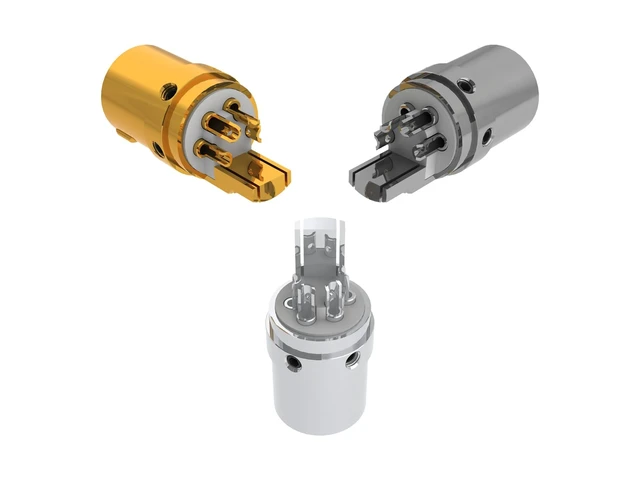 Alt view image 3 of 5 - aeco XLR 4 Pole Female AX4-1623S, 1pcs/1set, Silver Plating