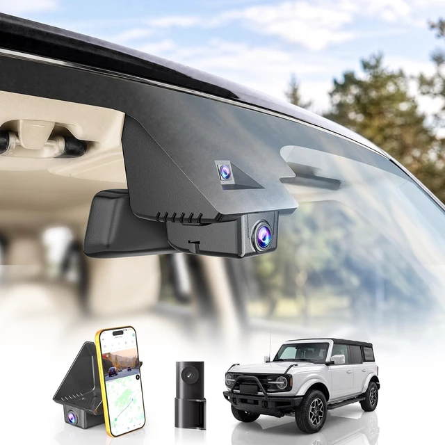 Main image of Front and Rear Dash Cam for Ford Bronco 2021 2022 2023 2024 2026(Model A)