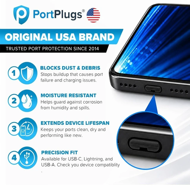 Alt view image 3 of 5 - USB-C Port Blockers 25 Pack with Secure Fit and Easy Removal, Black