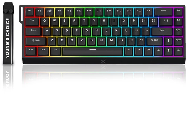 Main image of ZMX MCHOSE ACE 68 Magnetic Switch RGB Gaming Keyboard,60% Hall Effect Rapid Trigger Adjustable Actuation Hot Swappable Wired Mechanical Keyboard 8K Hz Polling Rate for PC/Mac Gamer (Black)