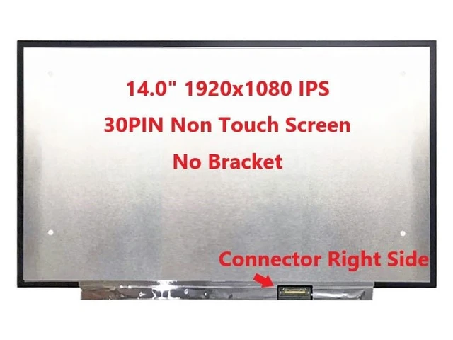 Alt view image 3 of 5 - Fullcom New LCD Replacement Screen (Non Touch) 14.0 Inch IPS (No Brackets) N140HCG-GR2 FHD 1920x1080 30 Pin Matte for Lenovo P/N SD10Q66957 FRU 01YN158 for Laptop/Display/Screen/LCD Application