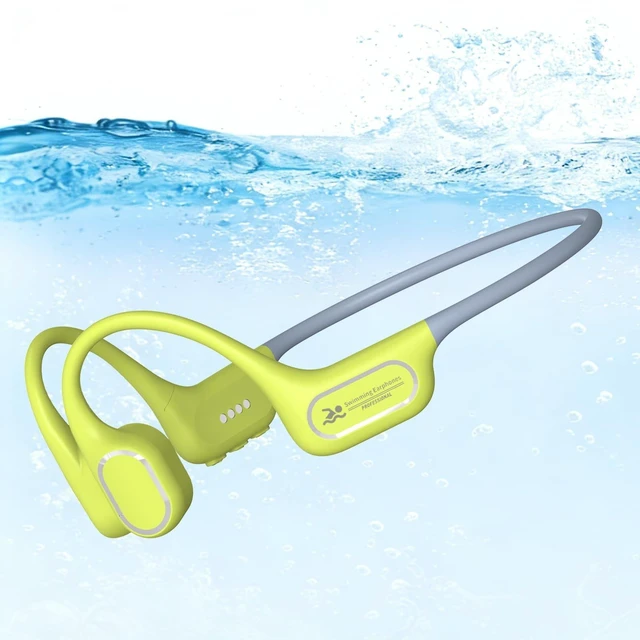 Main image of Bone Conduction Swimming Headphones,IP68 Waterproof Underwater Swim Earbuds