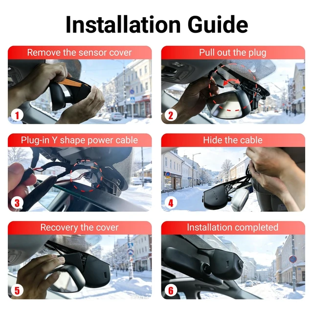 Alt view image 4 of 5 - G30 4K+2K Dash Cam Front and Rear for Audi A1 A4 A5 A6 A7 S3 S4 Q5 SQ5,OEM Factory Look, UHD 3840P Video, Built-in WiFi & APP,FREE128G
