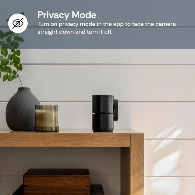 Alt view image 5 of 5 - Luna 2K Indoor Camera for Home Security, Dual-Band WiFi 360 Pan-Tilt