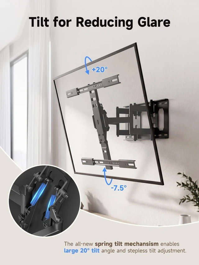 Alt view image 3 of 5 - Suptek Reinforced Ultra Slim TV Wall Mount 1.38" Low Profile for 43-92" TVs