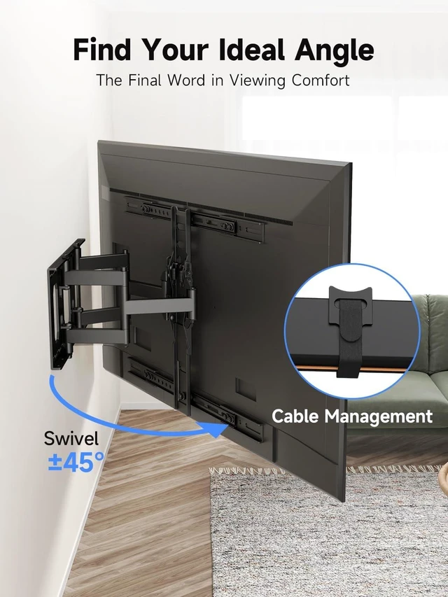 Alt view image 4 of 5 - Suptek Reinforced Ultra Slim TV Wall Mount 1.38" Low Profile for 43-92" TVs