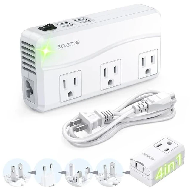 Main image of Voltage Converter 220V to 110V,Travel Converter Suitable for UK/AU/US/EU