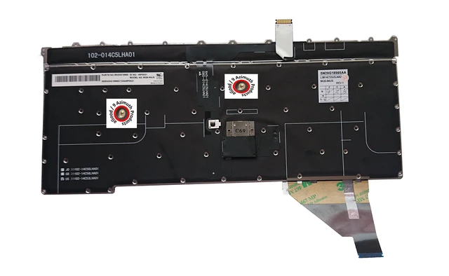 Alt view image 2 of 3 - US Backlit Keyboard for Thinkpad X1 Carbon Gen 5 2017