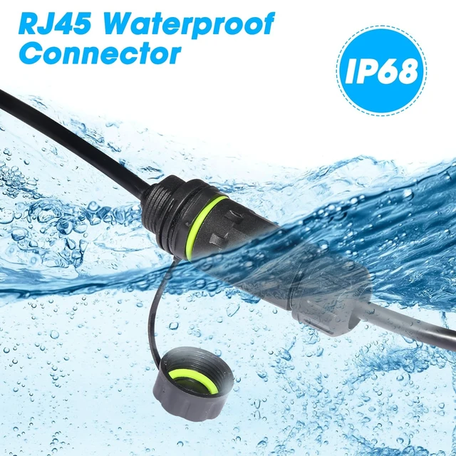 Alt view image 4 of 5 - AUSGLEIFEN 5 PCS IP68 Waterproof M20 RJ45 Connector - Cat6 Shielded Ethernet Coupler, Panel Mount Male to Female, Outdoor/Indoor LAN Cable Connector for Network Extension (5)