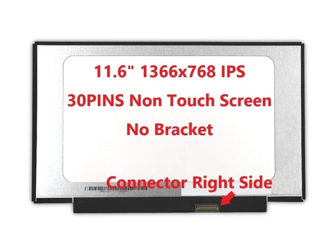 Alt view image 3 of 5 - FULLCOM New LCD Replacement Screen 11.6 Inch N116BCA-EA1 HD 1366x768 (No Brackets) Matte 30 Pin for Laptop/Display/Screen/LCD Application