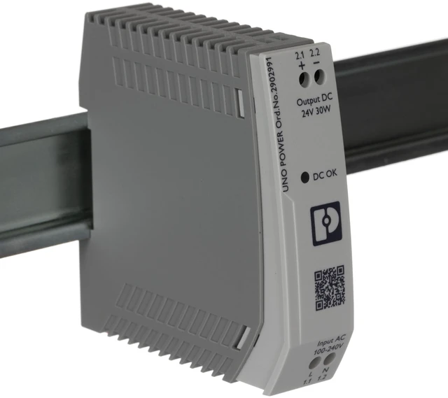Main image of PHOENIX CONTACT UNO-PS/1AC/24DC/30W AC/DC CONVERTER, 30W, 24V, 1.25A