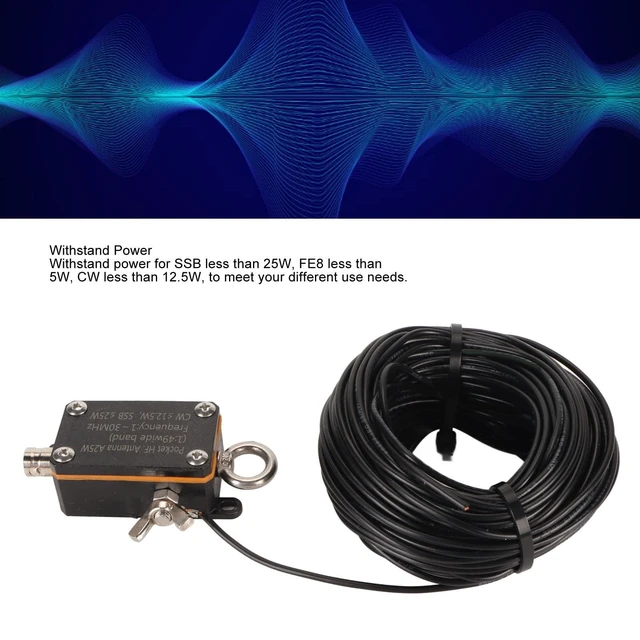 Alt view image 2 of 5 - Sanpyl 1:49 Balun HF Shortwave Antenna, 130Mhz FE8 CW SSB End Fed Half Wave Antenna, PVC End Fed Radio Antenna, for Outdoor, Sanpyl6uyasx8r0g