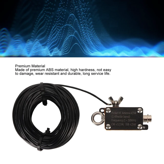 Alt view image 3 of 5 - Sanpyl 1:49 Balun HF Shortwave Antenna, 130Mhz FE8 CW SSB End Fed Half Wave Antenna, PVC End Fed Radio Antenna, for Outdoor, Sanpyl6uyasx8r0g