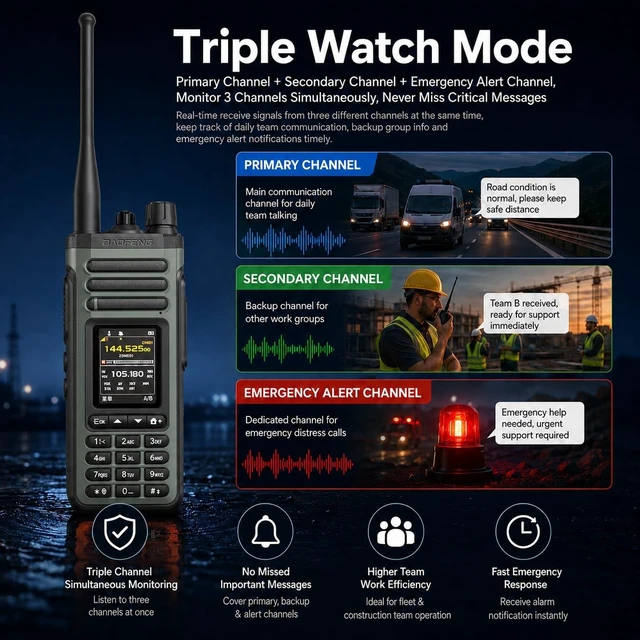Alt view image 3 of 5 - BAOFENG SW9 UV36 Shortwave Antenna Si4732 Chip Ham Radio Aviation Hiking Construction Two Way Radio Wireless Programming Type-C Rechargeable Multi-Mode AM FM LSB USB CW