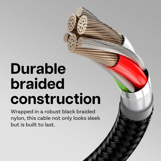 Alt view image 5 of 5 - MMOBIEL VR Link Cable USB-C to USB-C, 16.4 ft (5m) Black Nylon Braided, 90 Type-C Connector 5Gbps Data Transfer & 60W Charging Compatible with Meta Quest 3S/3/2/Pro, Pico 4 Ultra/4, PC & SteamVR