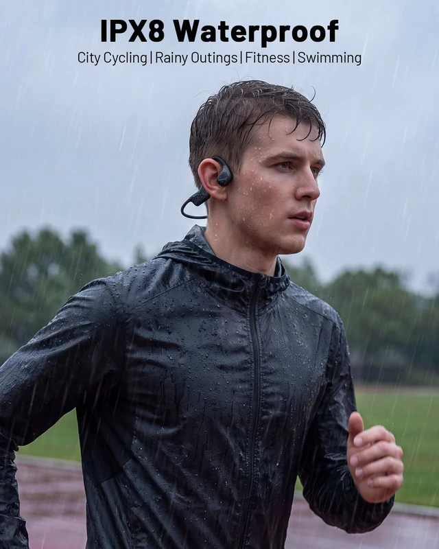 Alt view image 3 of 5 - PSIER Bone Conduction Headphones, Swimming Headphones with IPX8 Waterproof