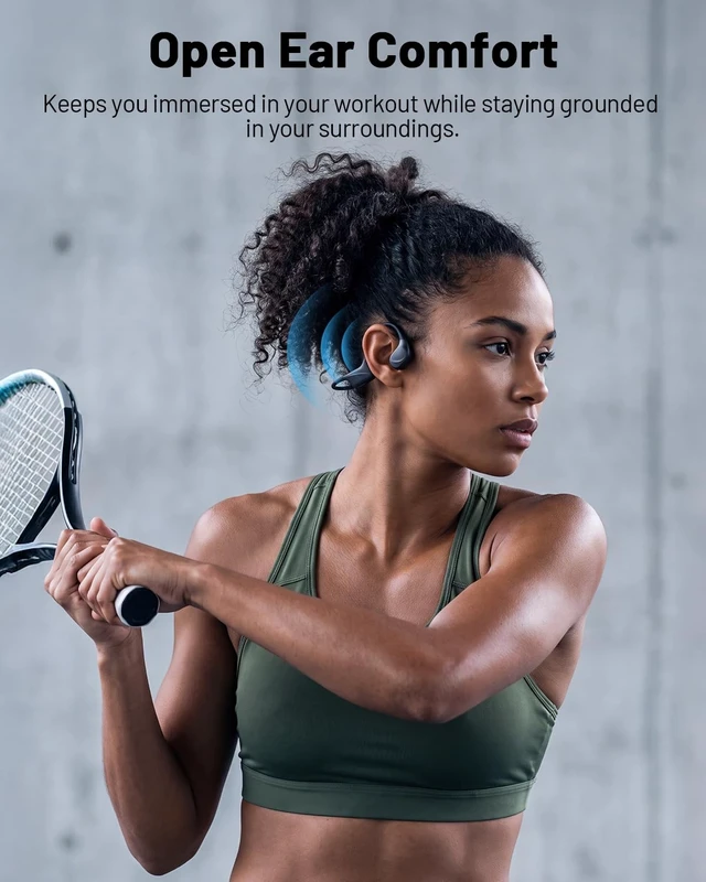 Alt view image 4 of 5 - PSIER Bone Conduction Headphones, Swimming Headphones with IPX8 Waterproof