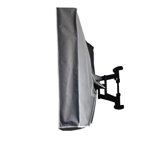 Alt view image 3 of 5 - acoveritt Outdoor 55" TV Set Cover,Scratch Resistant Liner Protect LED Screen Best-Compatible with Standard Mounts and Stands (Light Gray)
