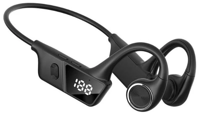 Main image of Sunffice Bone Conduction Headphones Bluetooth 6.0,Open Ear Phones Wireless with Mic,IPX Waterproof Sports with TF Card Slot LED Display Comfortable Fit 30H Playtime for Running Workout Ski Cycl