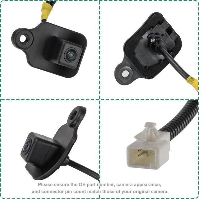 Alt view image 4 of 5 - 86267AJ11B Rear View Camera Replacement for Subaru Legacy 2012 2013 2014, OE Backup Cam Replaces 590-928, SU1960100, 86267AJ11A by GreenYi