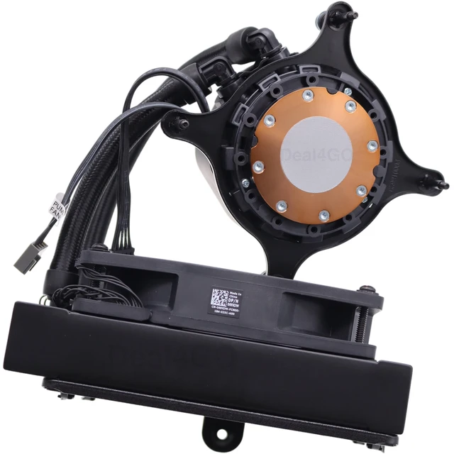 Alt view image 2 of 5 - Deal4GO 125W 120mm Cryo-Tech RGB Liquid-Cooling System Fan CPU Cooler 27WXG 027WXG Replacement for Dell Alienware Aurora R14 R13