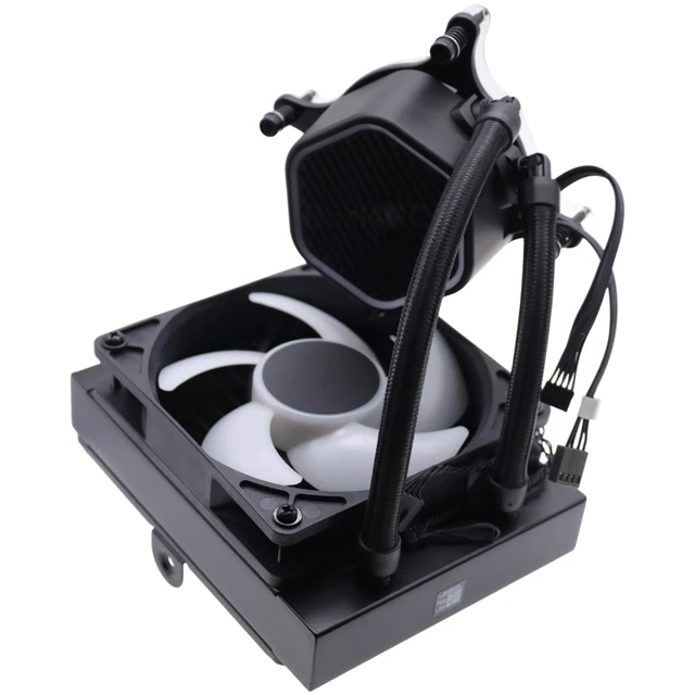 Alt view image 4 of 5 - Deal4GO 125W 120mm Cryo-Tech RGB Liquid-Cooling System Fan CPU Cooler 27WXG 027WXG Replacement for Dell Alienware Aurora R14 R13